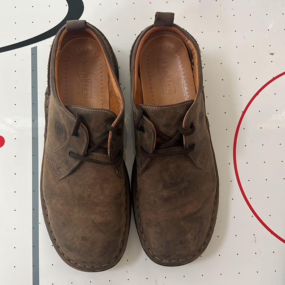 Monflex Men's Brown Leather Shoes
